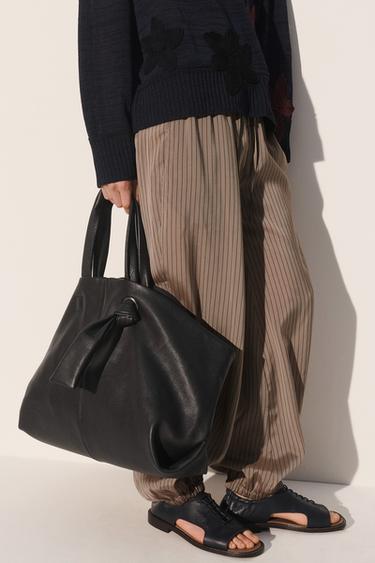 Zara Сумка из натуральной кожи