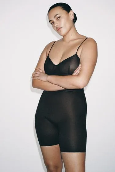 Боди-шорты из смесового полиамида- Заказать в России