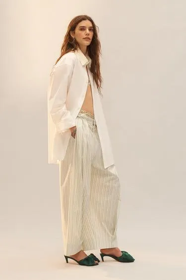 Рубашка из поплина limited edition с кружевным воротником- Заказать в России