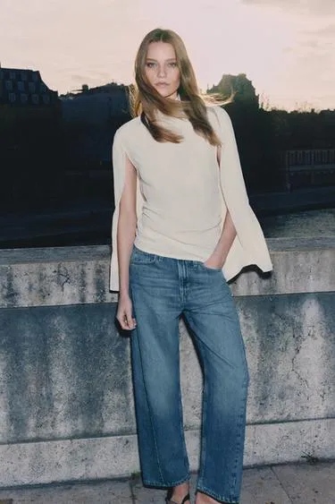 Рубашка-кейп с разрезами Zw Collection