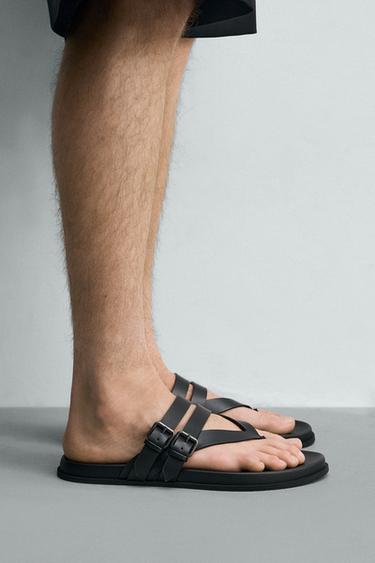 Zara Сандалии с ремешками и пряжками