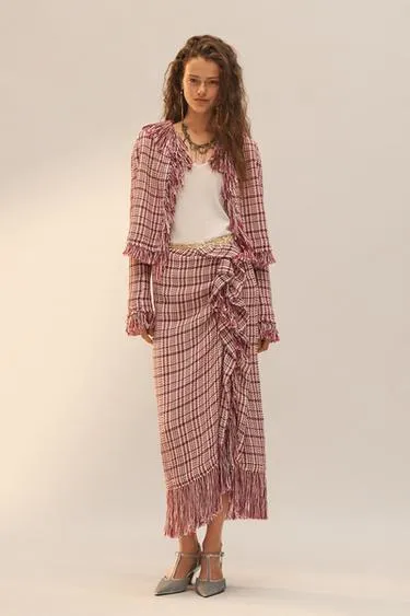 Юбка ограниченной коллекции со структурным оборками- Заказать в России