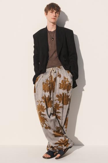 Zara Джоггеры свободного кроя из текучей вискозы купить с доставкой.