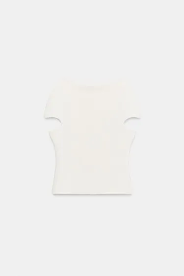 Трикотажный топ с вырезом «лодочка»- Заказать в России