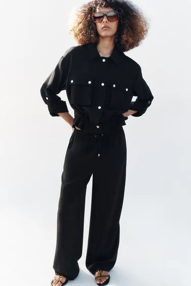 Куртка-сафари с подвернутыми рукавами- Заказать в России