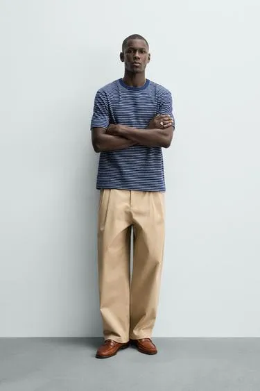 Жаккардовая футболка в полоску- Заказать в России