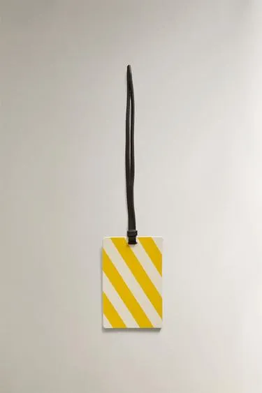 Кожаная бирка для багажа