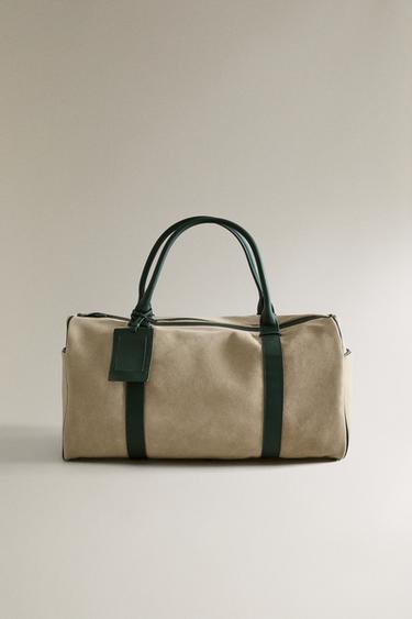 Zara Кожаная сумка для путешествий