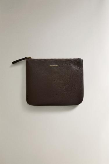 Zara Кожаная сумка для туалетных принадлежностей «скорая помощь» купить с доставкой.