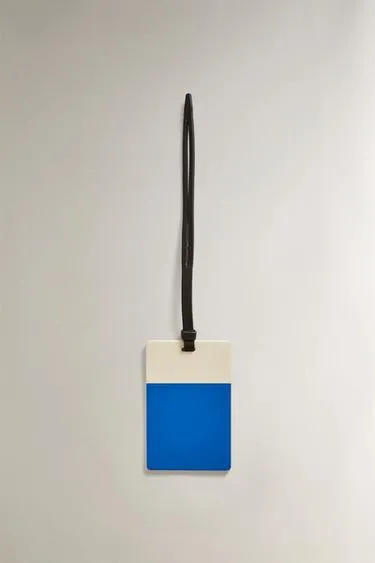 Кожаная бирка для багажа