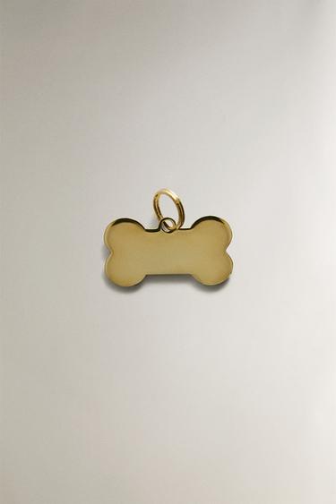 Zara Подвеска для питомца из нержавеющей стали с косточкой
