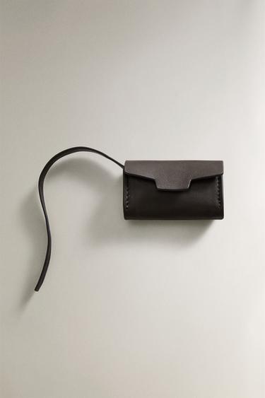 Zara Кожаный держатель для пакетов для домашних животных купить с доставкой.