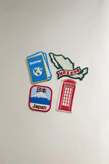Набор нашивок для путешествий (набор из 4 штук)