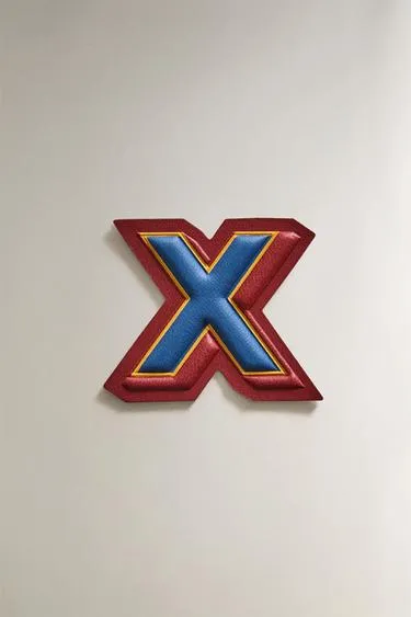 Нашивка из кожи с буквой х- Заказать в России