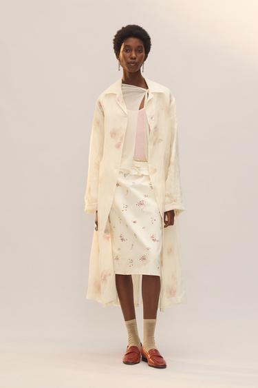 Zara Фрак из шелка с принтом - лимитированная коллекция