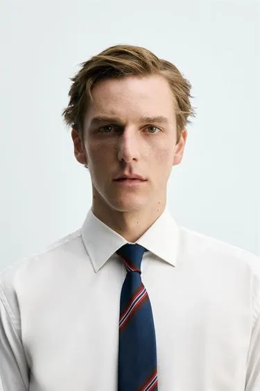 Галстук 100% шелк полосы- Заказать в России