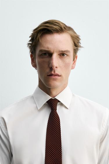 Zara Шелковый галстук в горошек купить с доставкой.