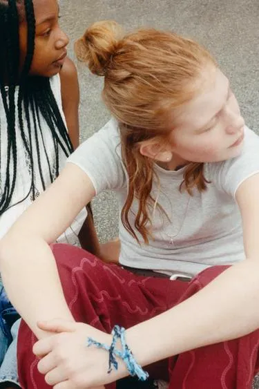 Брюки Wide Leg с волнистым узором и льном