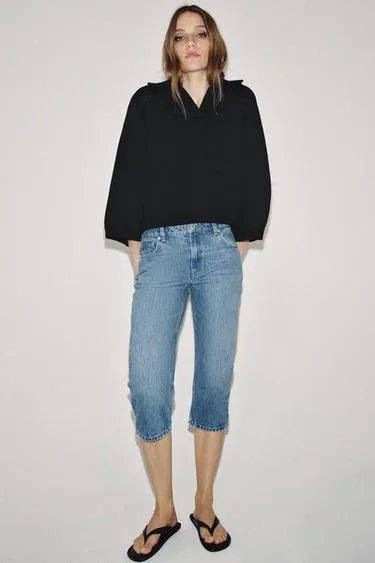 Джинсы капри со средней посадкой — Zw Collection