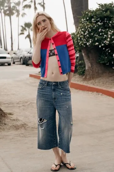 Кардиган колор-блок- Заказать в России