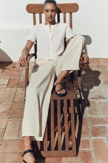 Кардиган с воланами