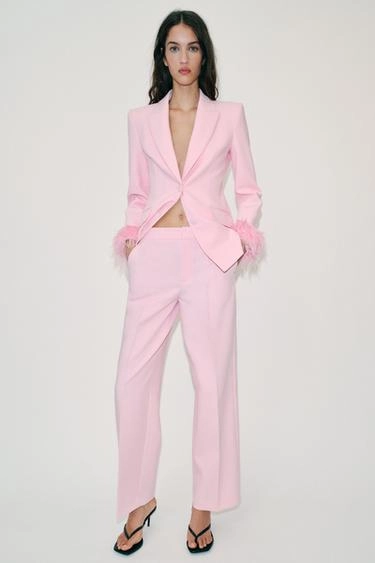 Брюки с низкой талией прямого кроя- Заказать в России