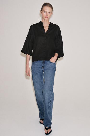 Zara Рубашка свободного кроя коллекции ZARA WOMAN