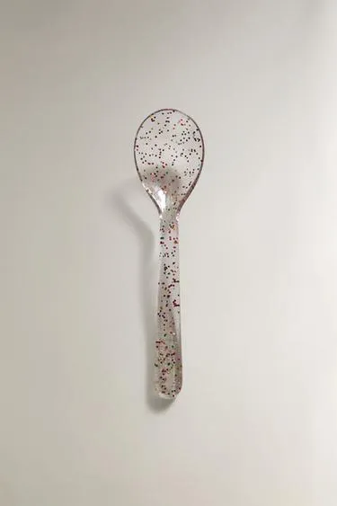 Детская ложка с блестками из прочного пластика tritan™