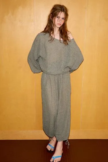 Рубашка-пончо в клетку- Заказать в России