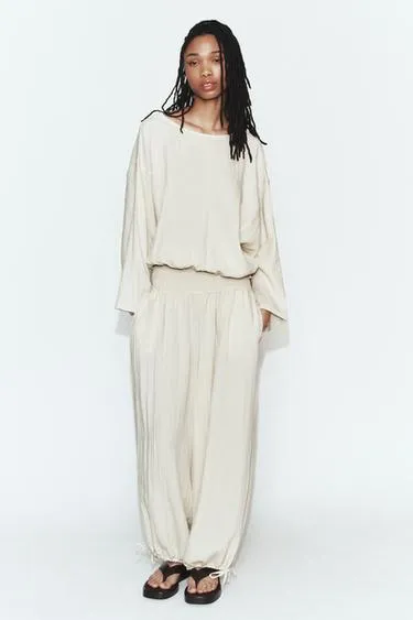 Брюки с эластичной талией