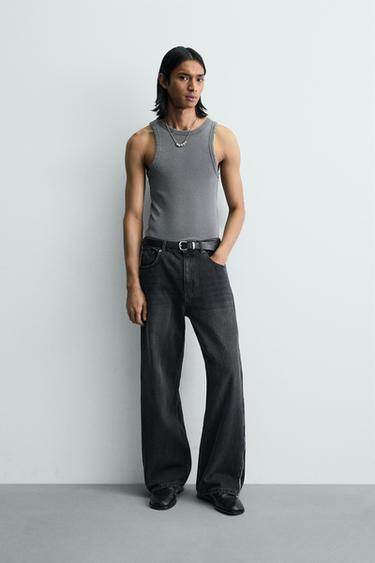 Zara Джинсы клёшD с молниями