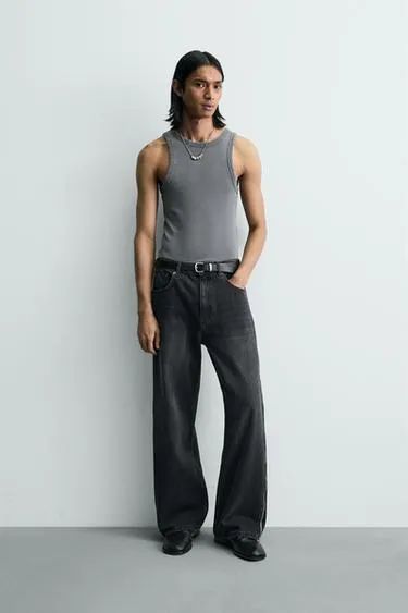 Джинсы Flared с молниями- Заказать в России