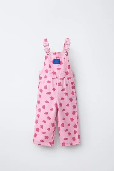 Длинный комбинезон из саржи с цветочным принтом- Заказать в России