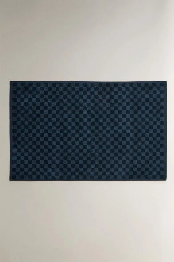 Коврик для ванны в клетку- Заказать в России