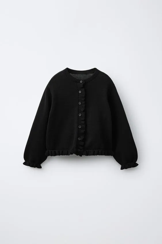 Кардиган с воланами- Заказать в России