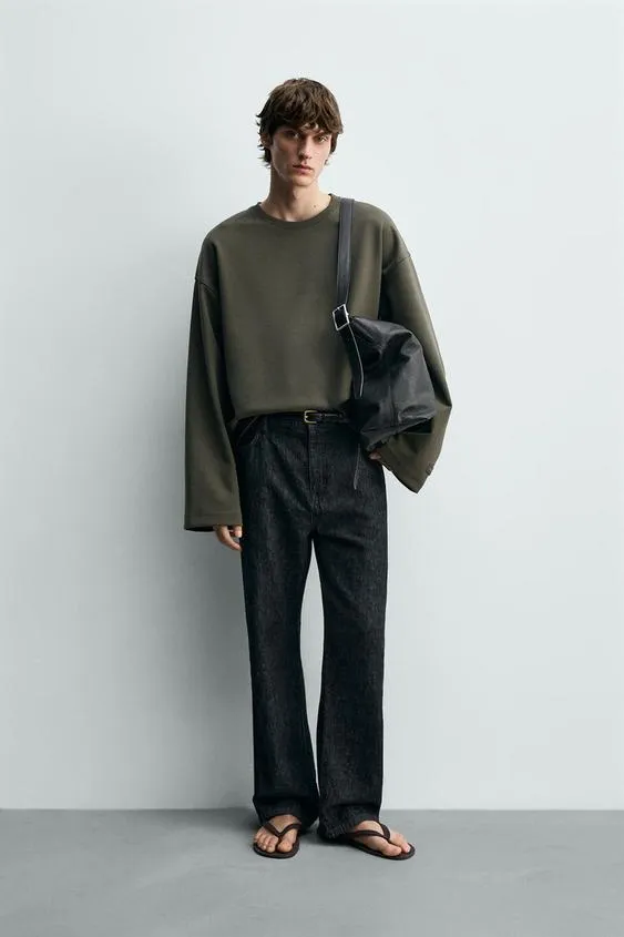 Укороченная толстовка Interlock