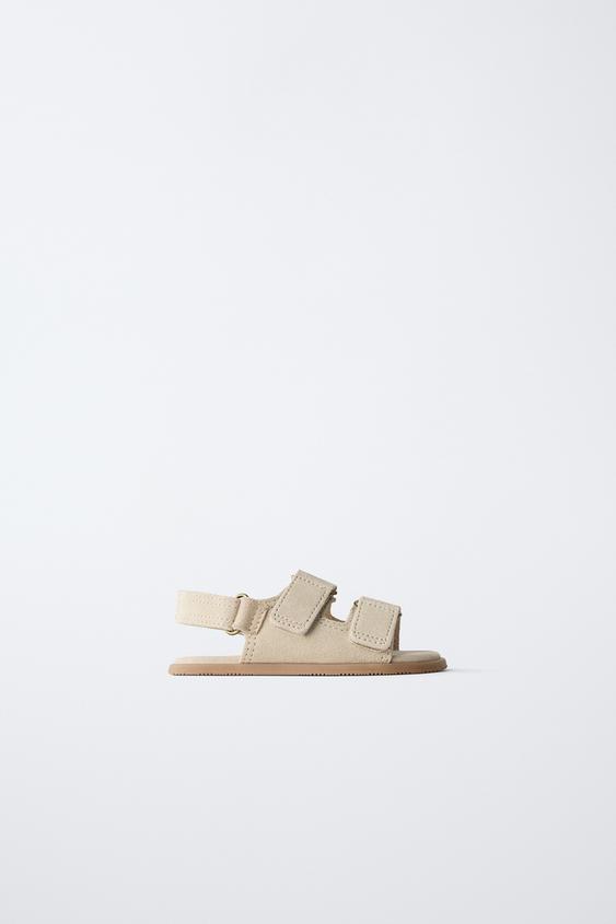 Сандалии из натуральной кожи без каблука- Заказать в России