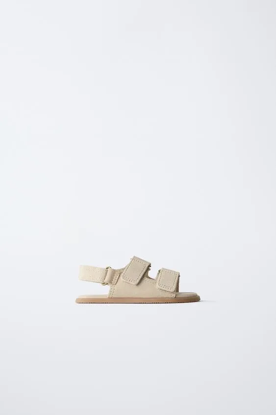 Сандалии из натуральной кожи без каблука- Заказать в России