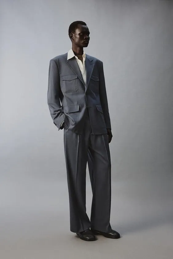 Костюмные брюки Flare Fit из шерсти