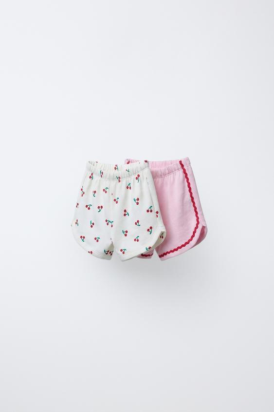 Zara Набор из 2 бермудов «вишня и волна» купить с доставкой.