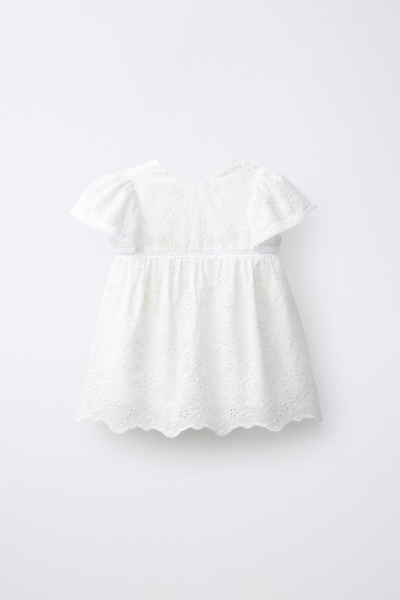 Zara Платье с вышитыми цветами купить с доставкой.