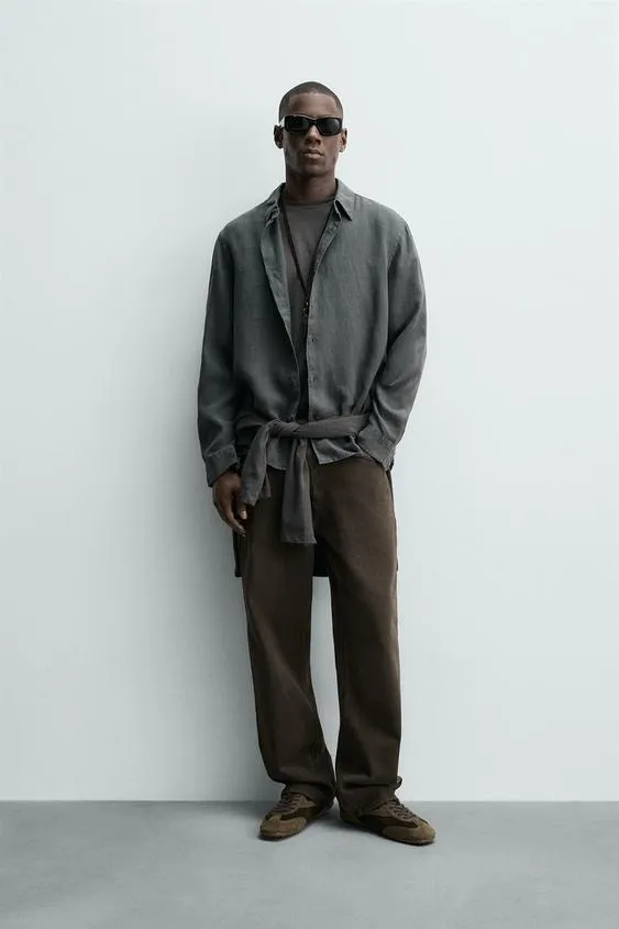 Рубашка из 100% льна