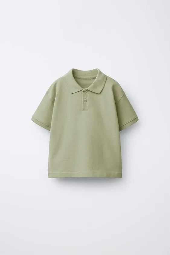 Однотонное поло пике