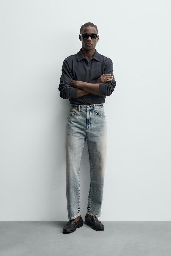 Zara Джинсы STRAIGHT длиной до щиколотки