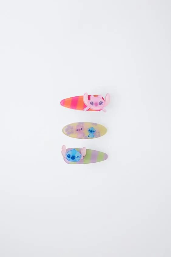 Набор из трех заколок с полосками Lilo & Stitch © Disney- Заказать в России