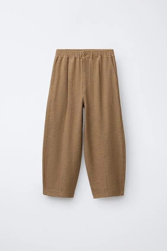 Брюки из рельефной ткани- Заказать в России