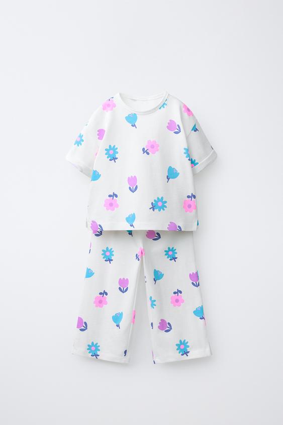 Zara Комплект из футболки и брюк-джоггеров с принтом купить с доставкой.