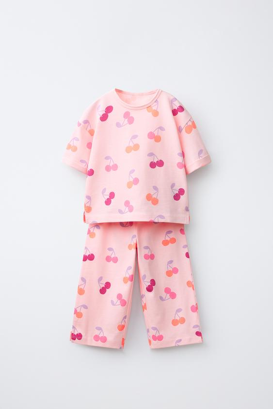 Zara Комплект из футболки и брюк-джоггеров с принтом купить с доставкой.