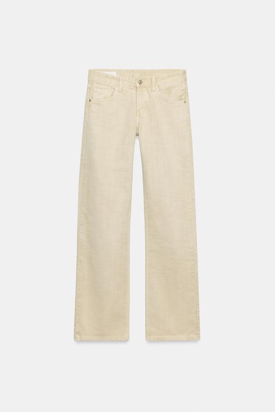 Zara Джинсы широкие с низкой посадкой TRF купить с доставкой.