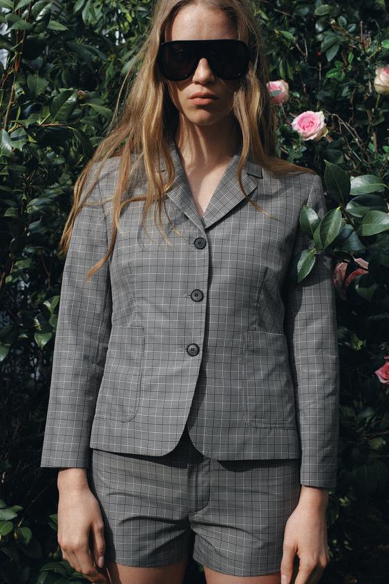 Zara Шорты в клетку — коллекция ZARA «ZW»